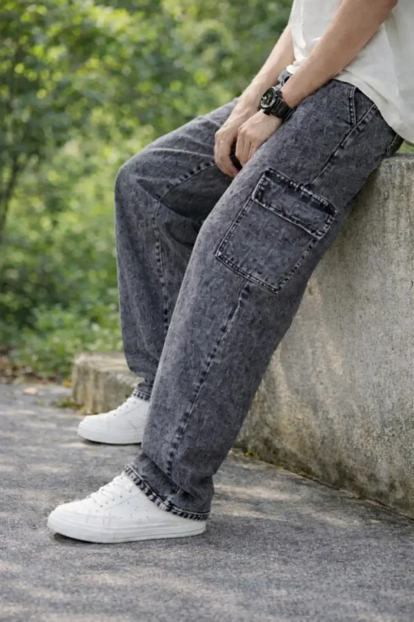 Boys Regular High Rise Dark Grey Jeans