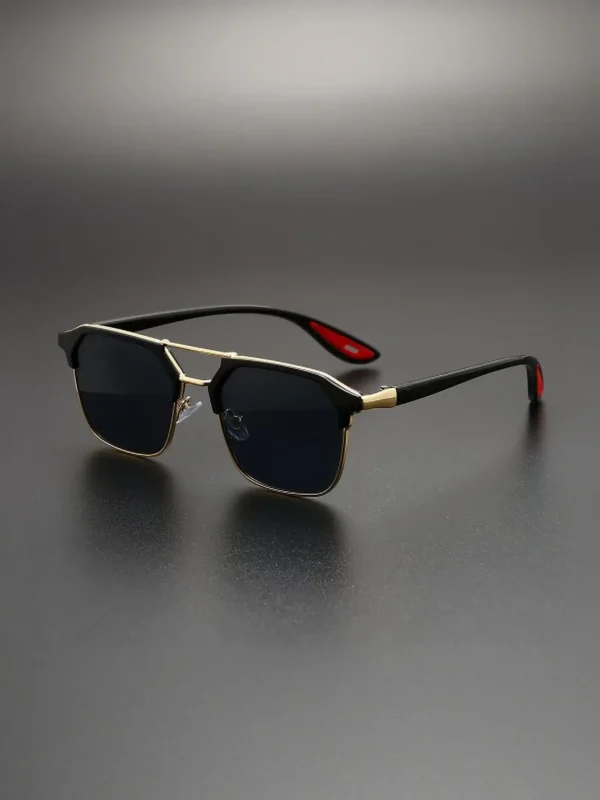 Protection Rectangular Retro Square Sunglasses