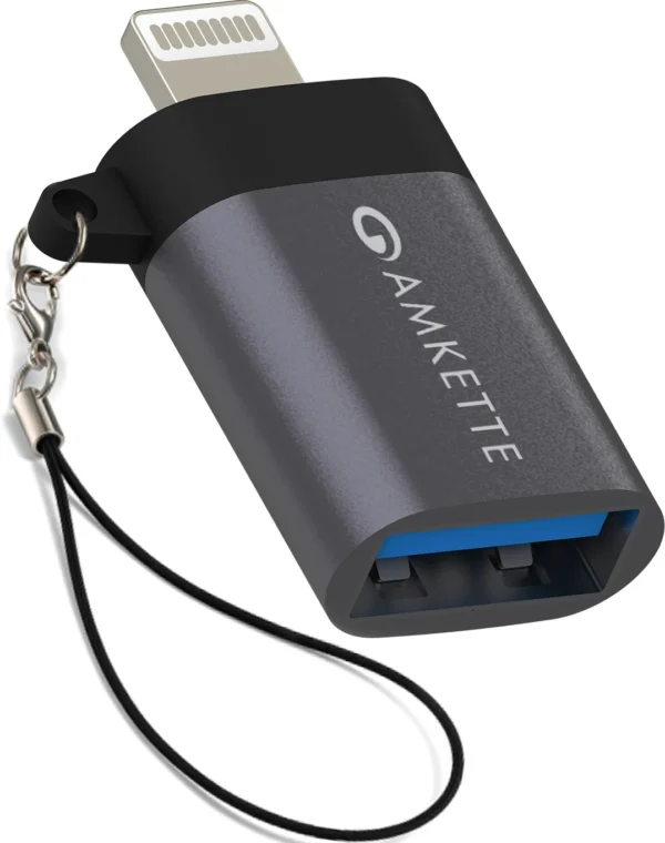 AMKETTE USB, Lightning OTG Adapter (Pack of 1)