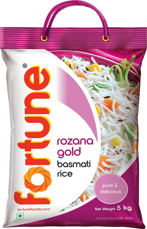FORTUNE Rozana Gold Basmati Rice (Medium Grain) (5 kg)