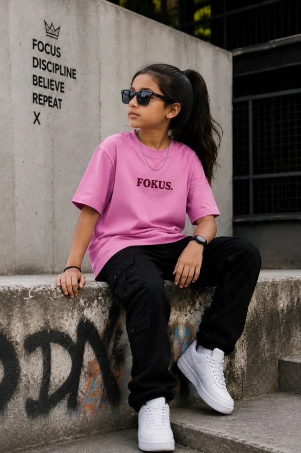 Graphic Print Pure Cotton Oversized ...