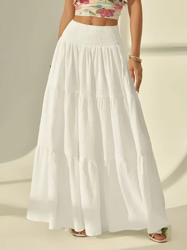 Pleated Midi Skirt