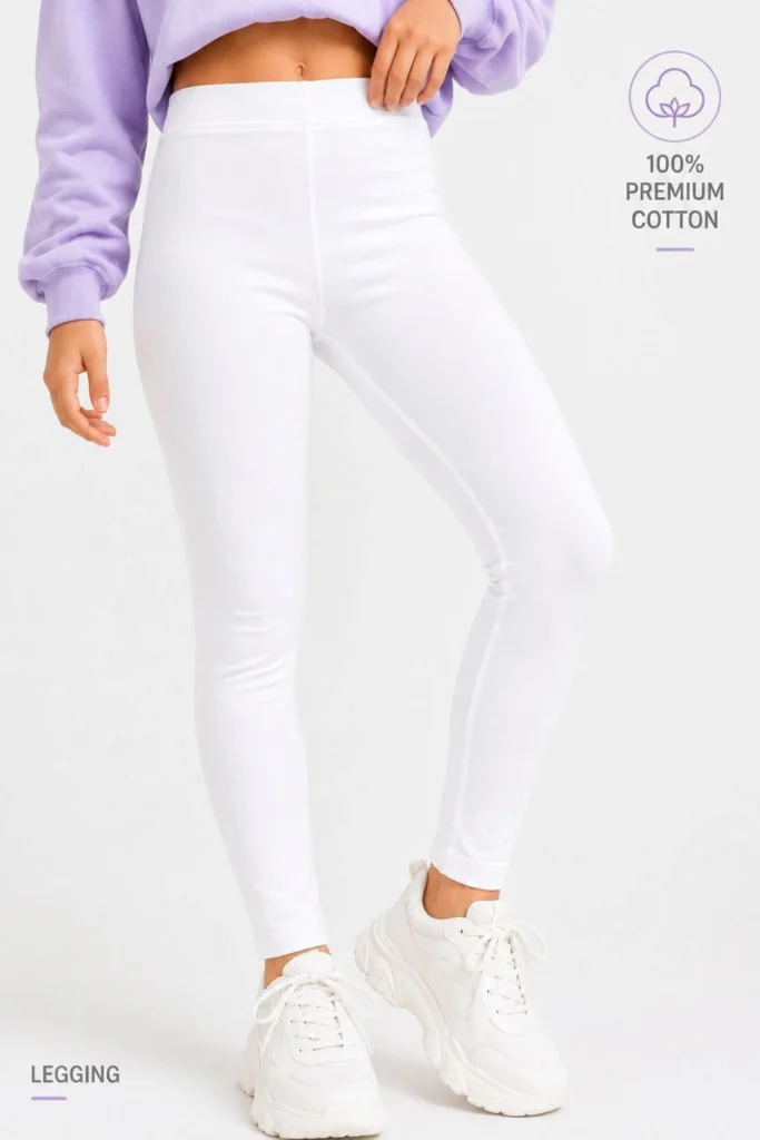 Girls Cotton Leggings