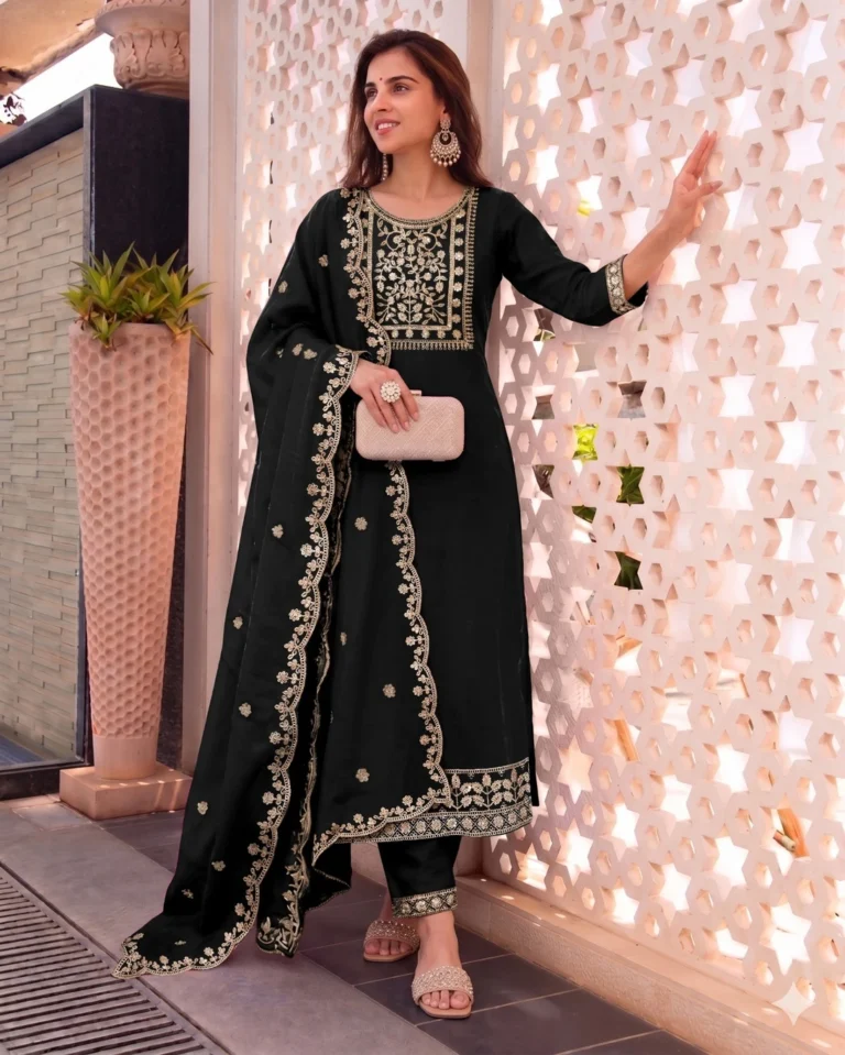 Festive Embroidered Suit Set